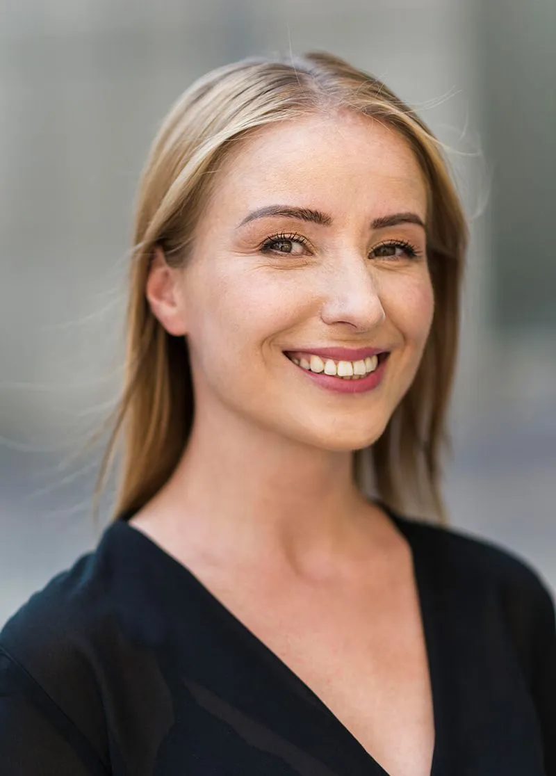 portrait smiley business woman
