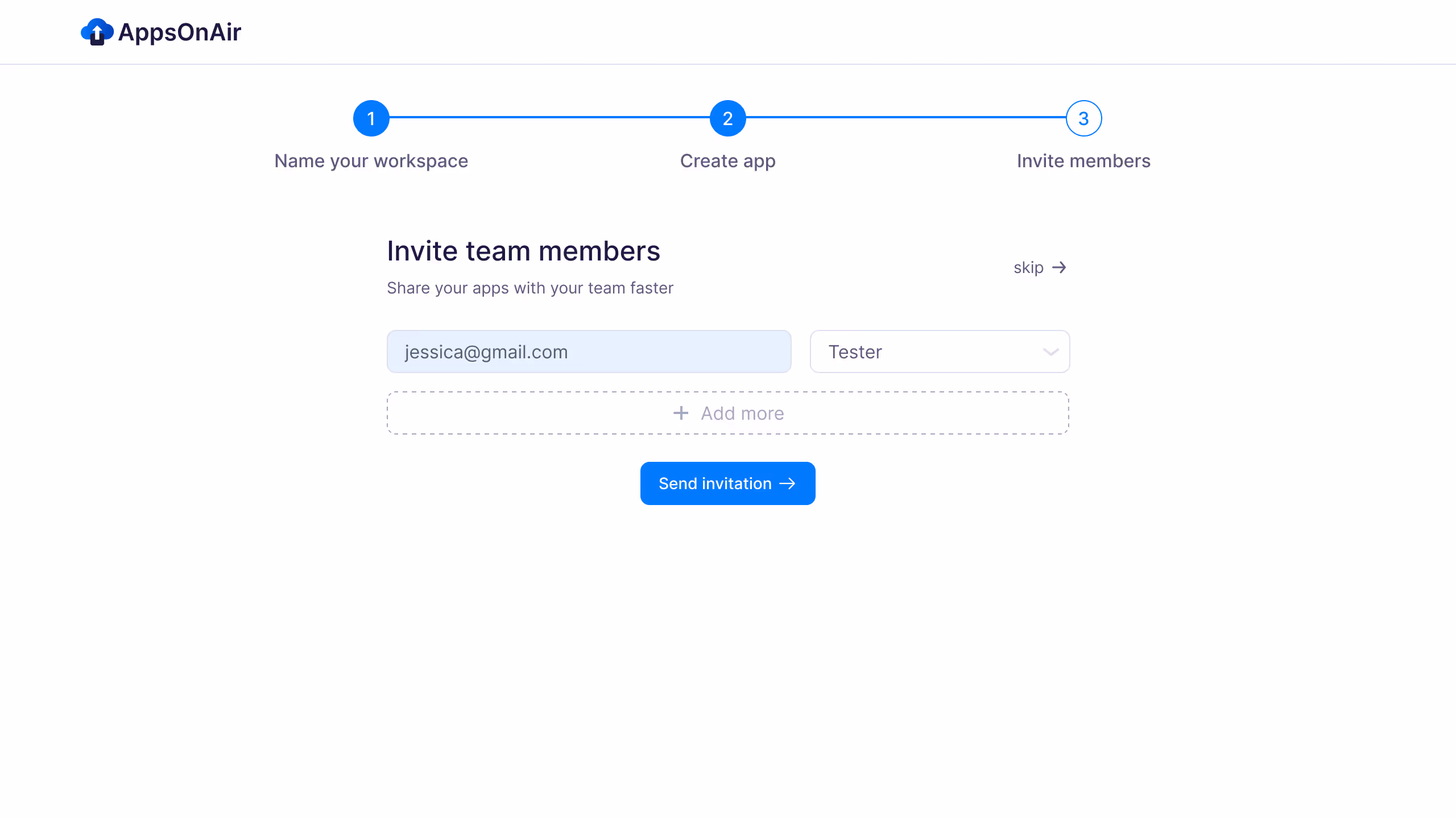 Invite Team Members