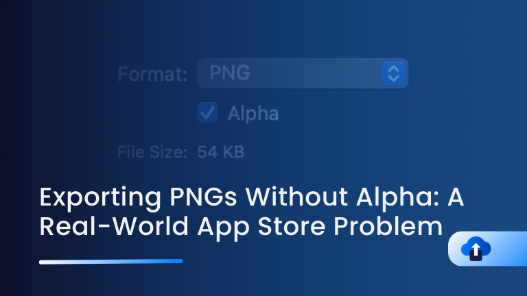Exporting PNGs Without Alpha: A Real-World App Store Problem