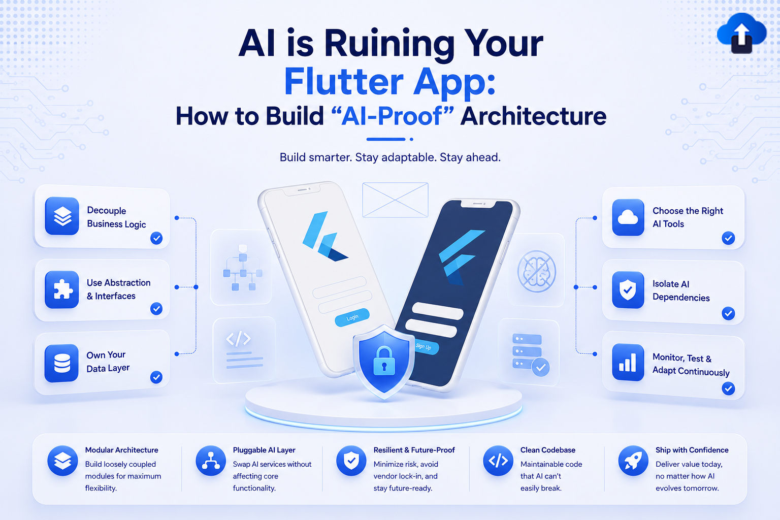 How to build AI-proof Flutter app architecture - future-proof strategies against rapidly evolving AI tools and integrations