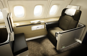 LUFTHANSA A380 FIRST CLASS