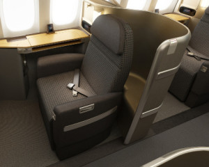 Save up to 75% on American’s First Class from the U.S. to Europe.