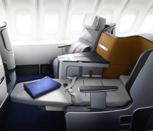 Choose routings with Lufthansa’s new Business Class seat for much more comfort than old-seat routes