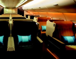 Singapore A380 Business Class