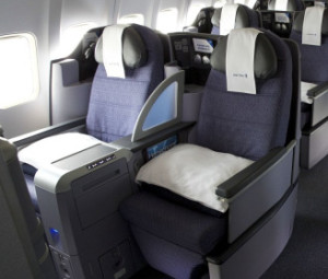 United Transcon Business Class Seat