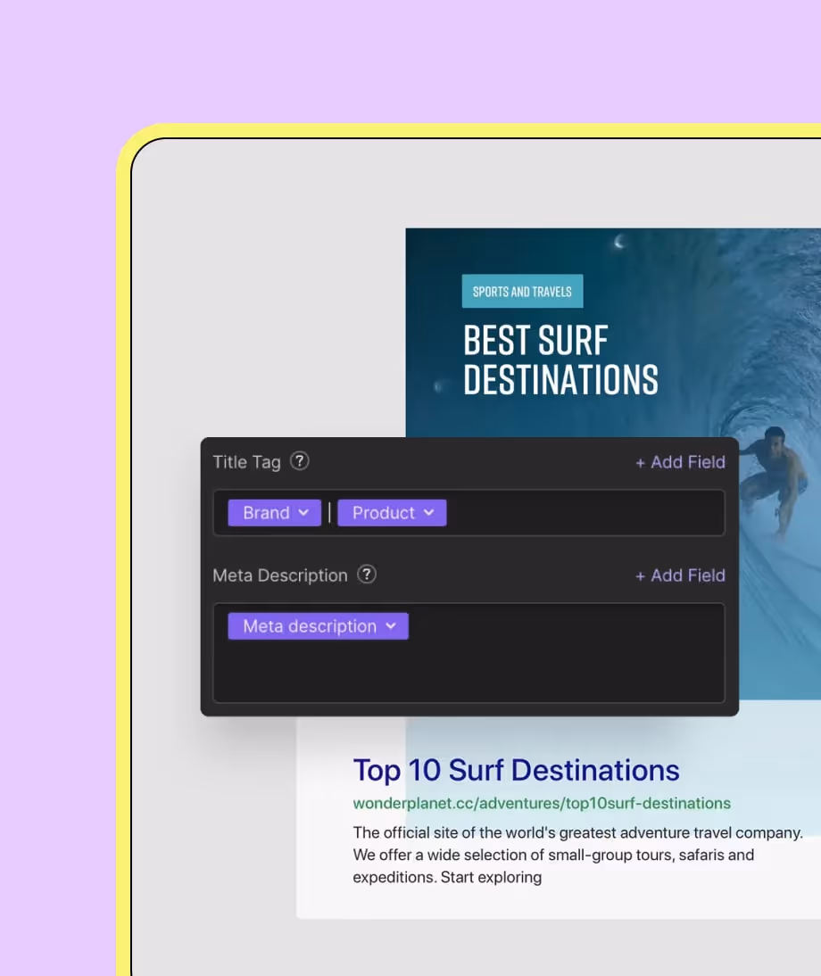 meta description dans webflow
