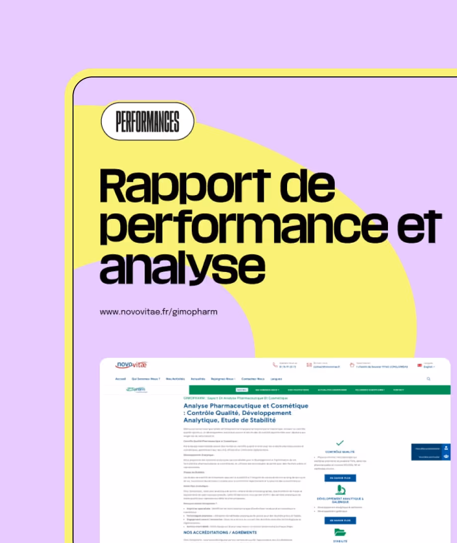 visuel du rapport de performance agence norry