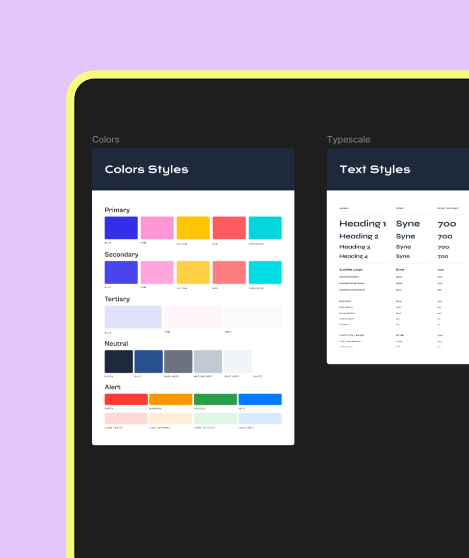 exemple d'un styleguide chez agence norry