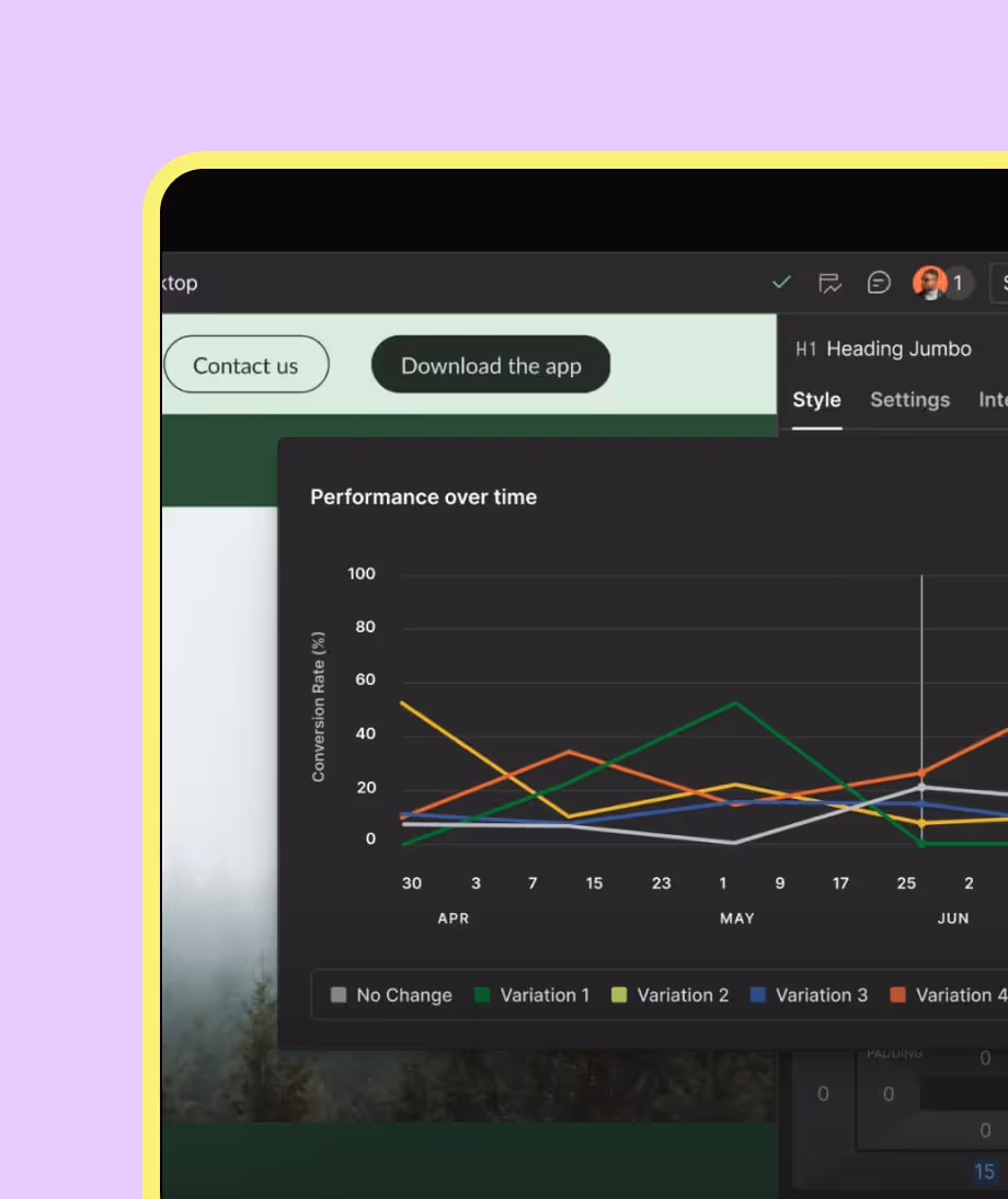 Statistiques dans webflow