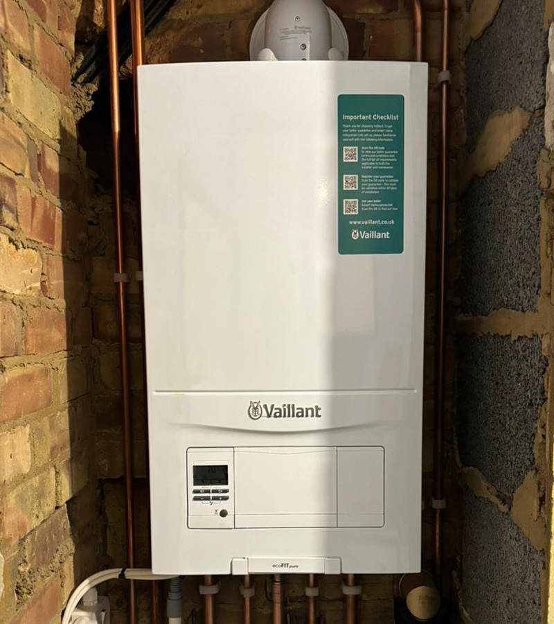 New boiler installed