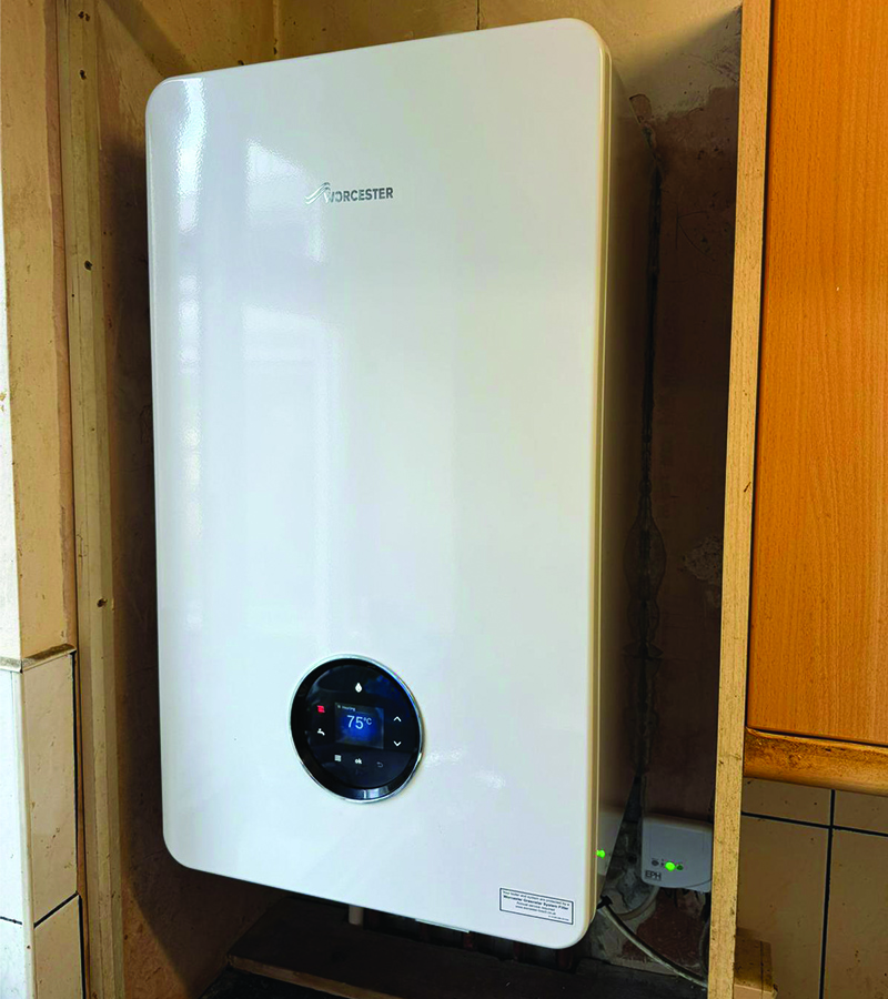 New Worcester boiler installation