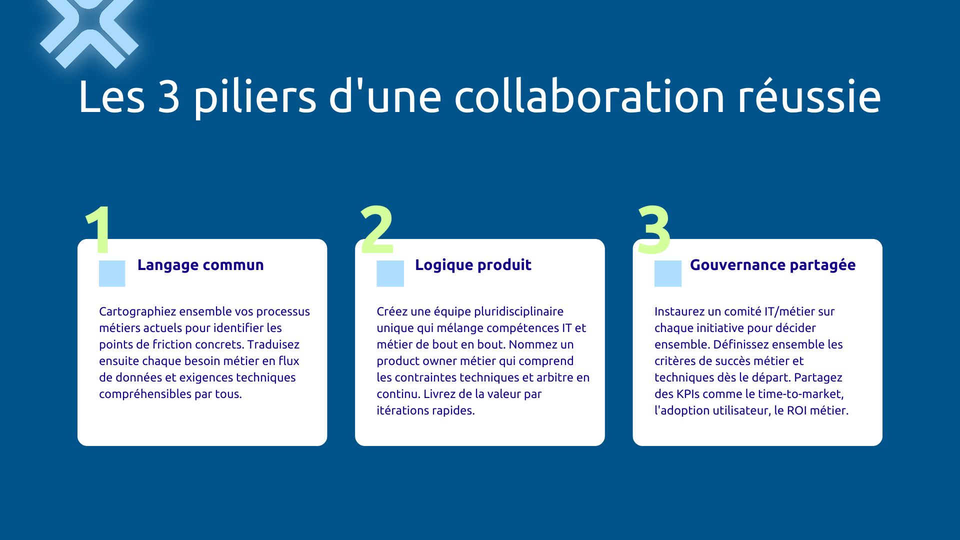 3 piliers d'une collaboration réussie