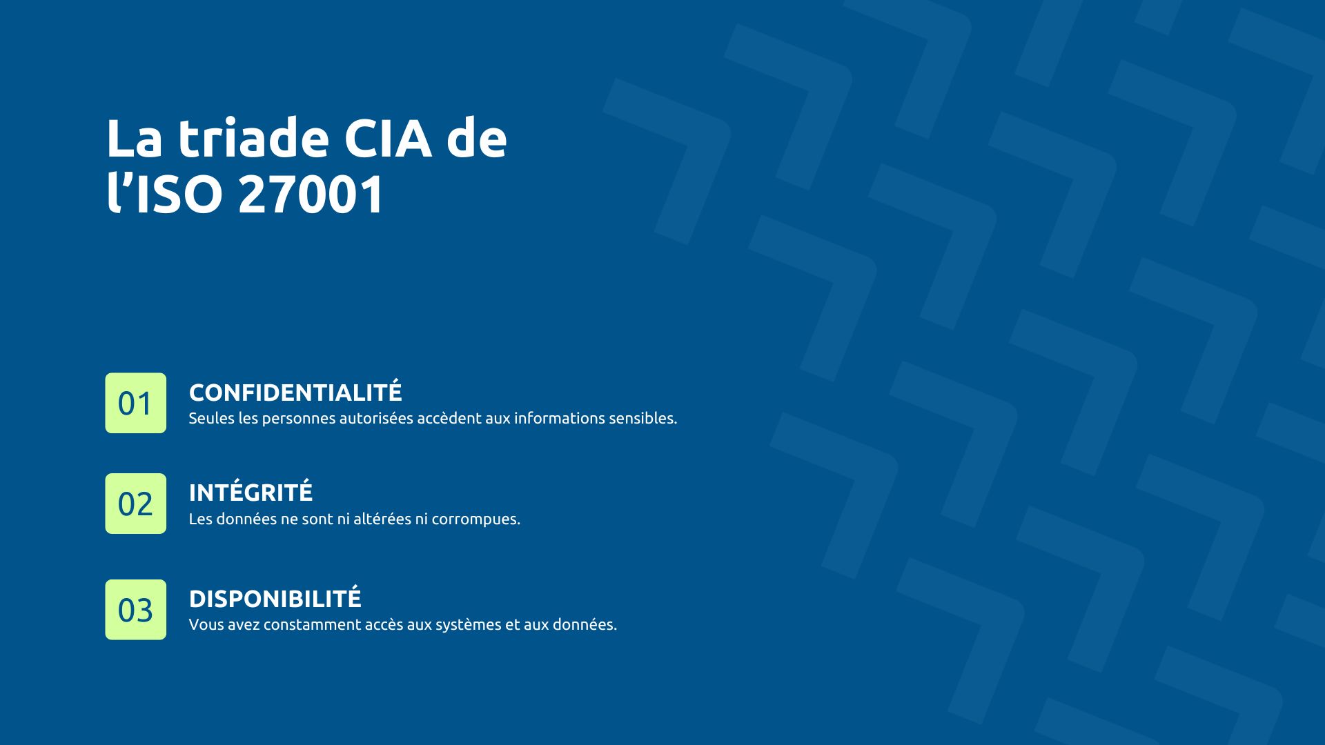 Triade CIA de ISO 27001