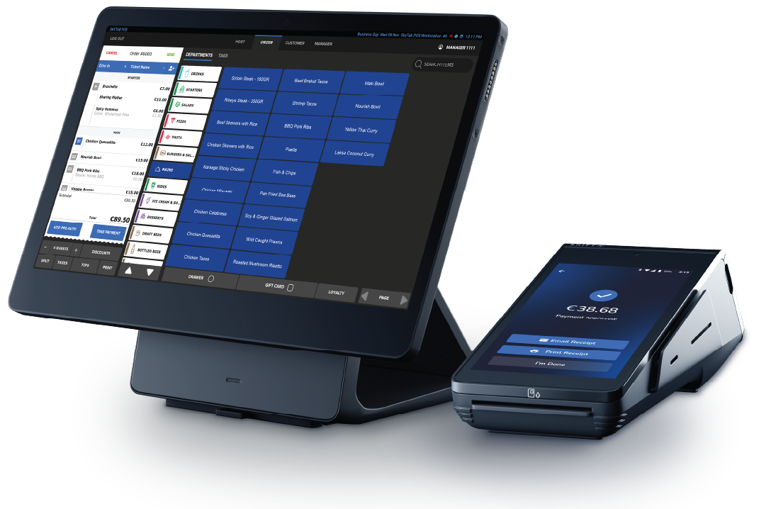 The SkyTab EPOS system by Truepos payments consultants Ireland