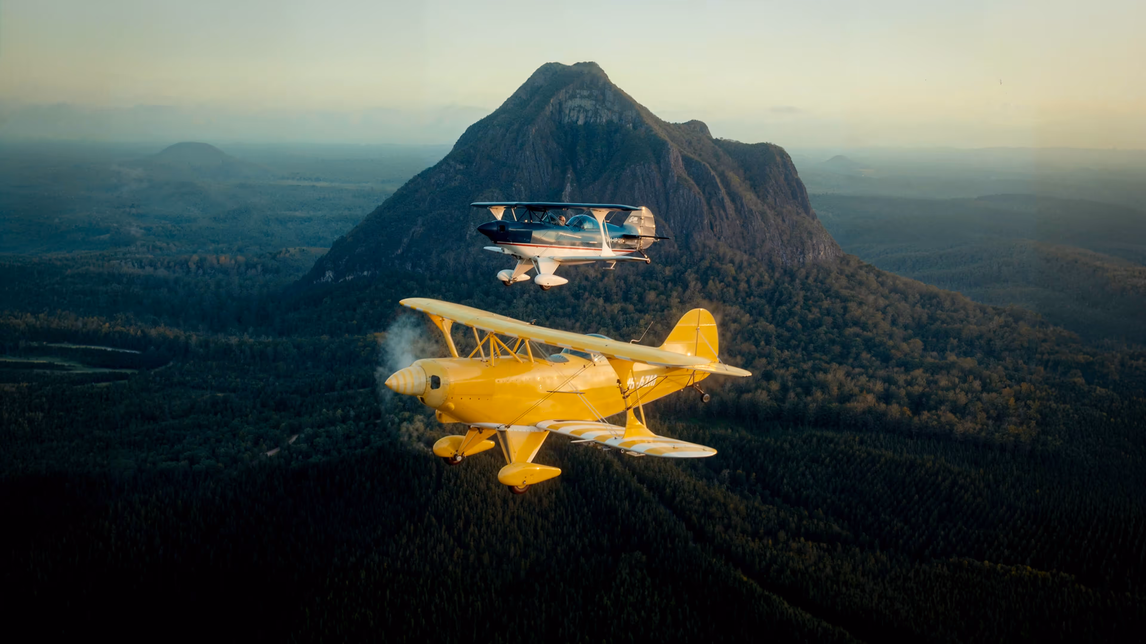 Planes flying