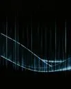Abstract flowing lines in blue and red, representing data architecture and digital transformation