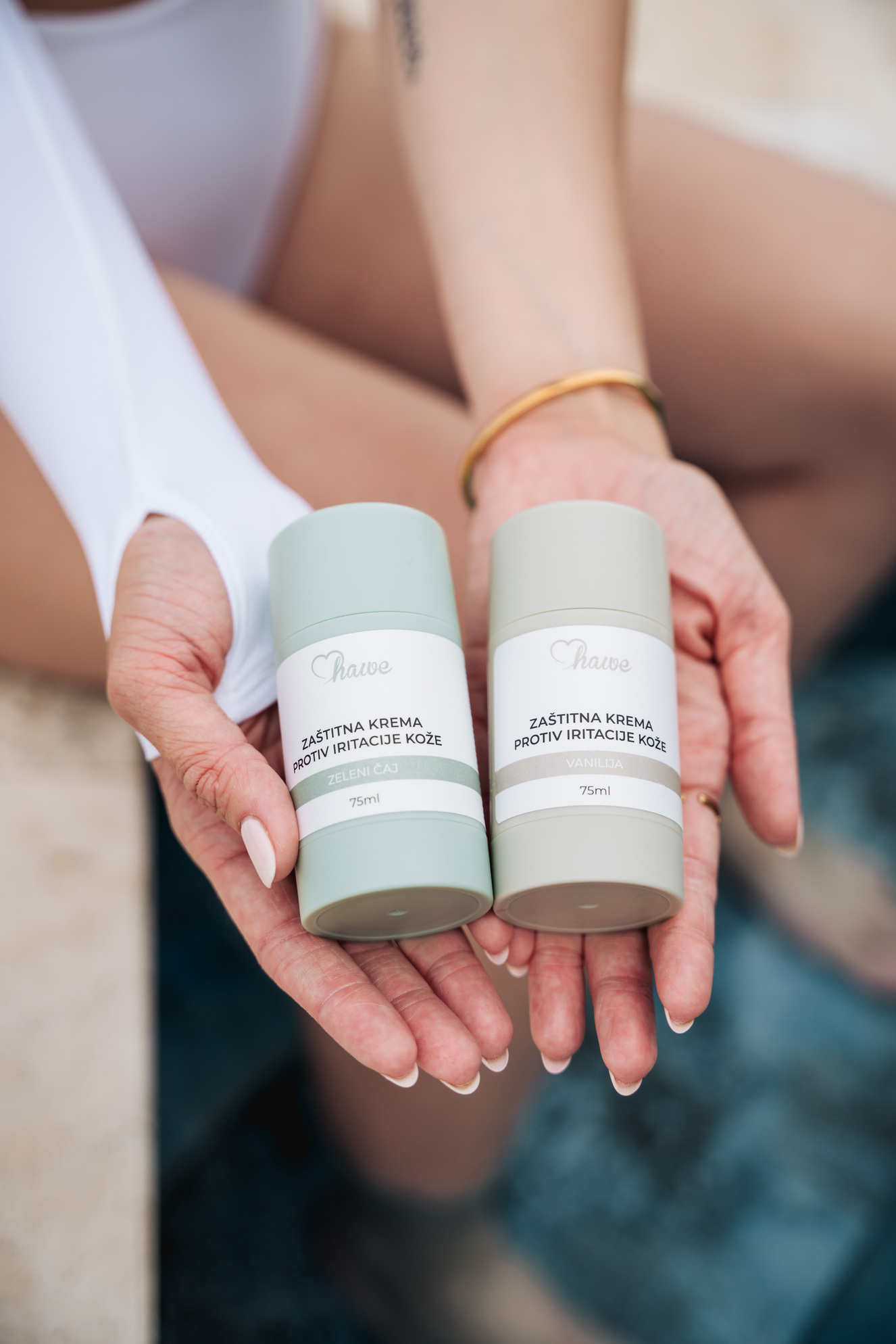 Zaštitna krema protiv iritacije kože - ZELENI ČAJ I VANILA
