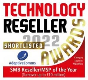 Our shortlist badge for SMB Reseller/MSP of the Year award!