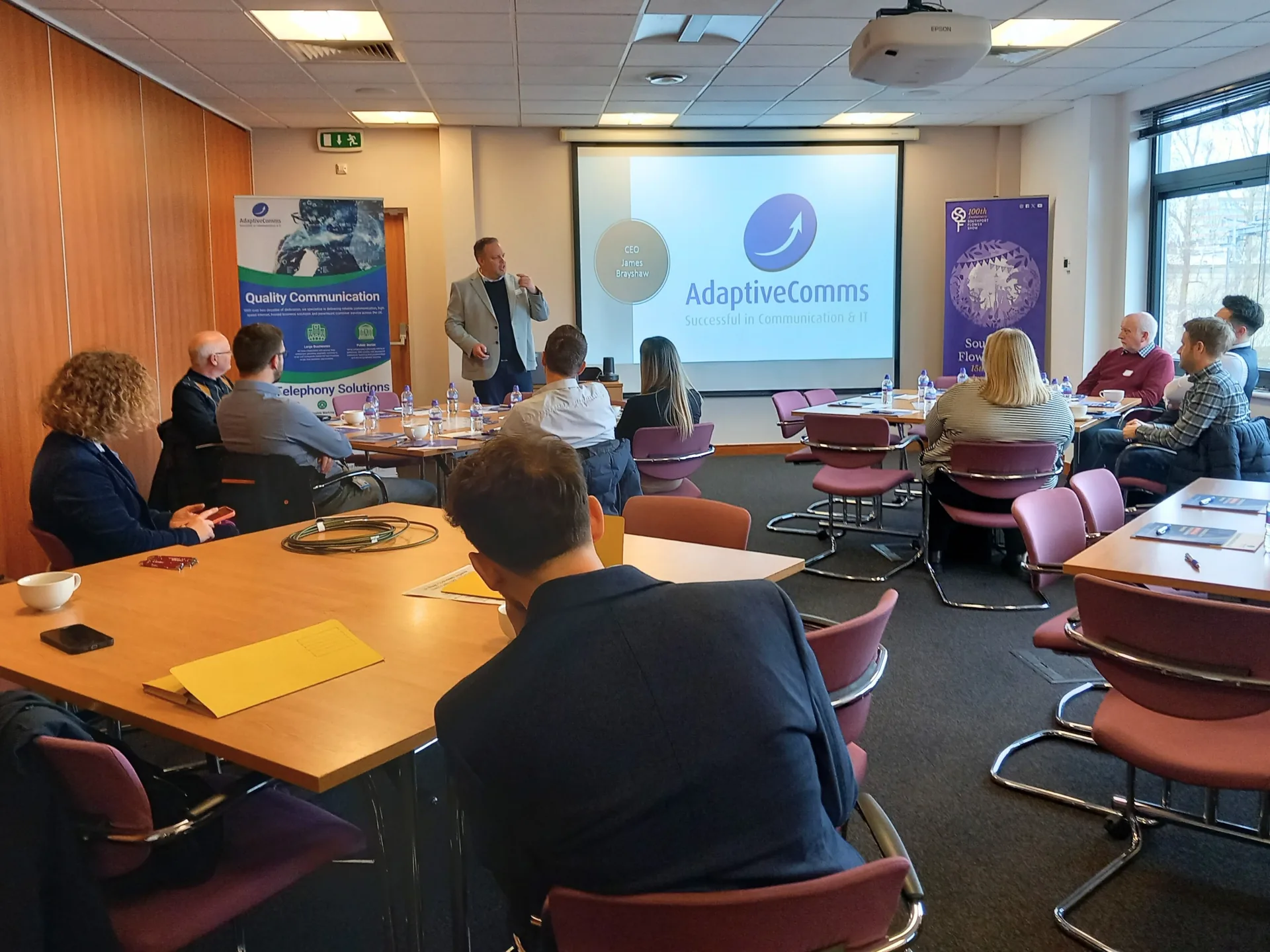 AdaptiveComms cybersecurity awareness training session for business employees