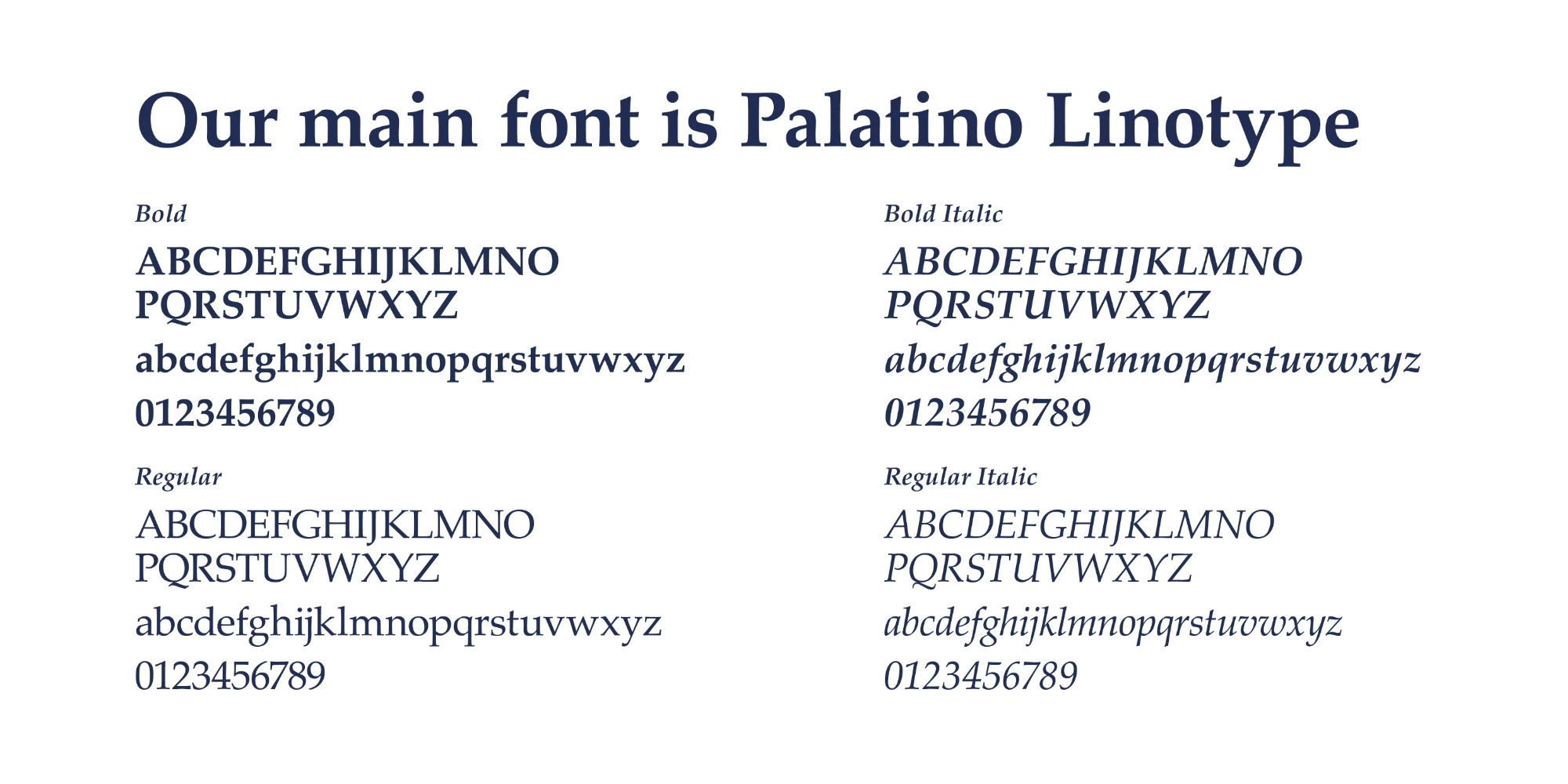 Font page using Palatino Linotype in blue on white.