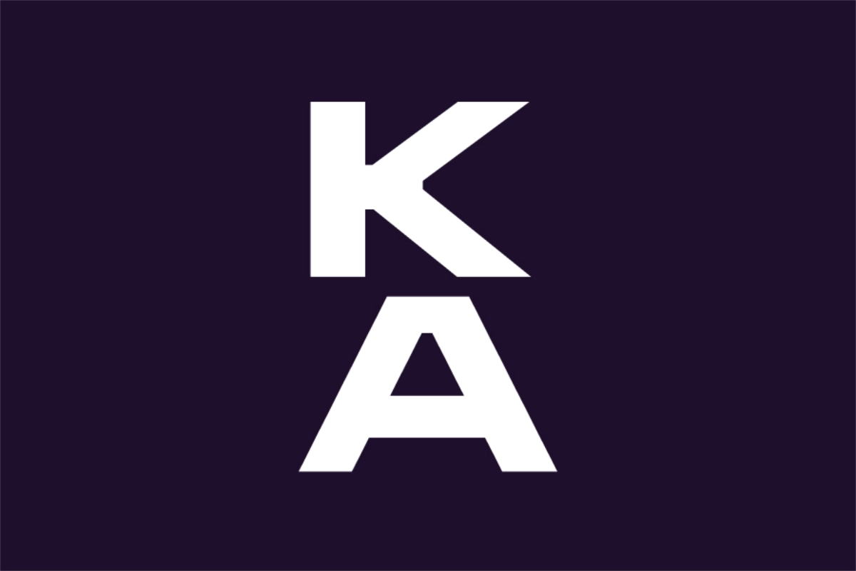 Kane Andrews shorter "KA" logo in white on a dark purple background.