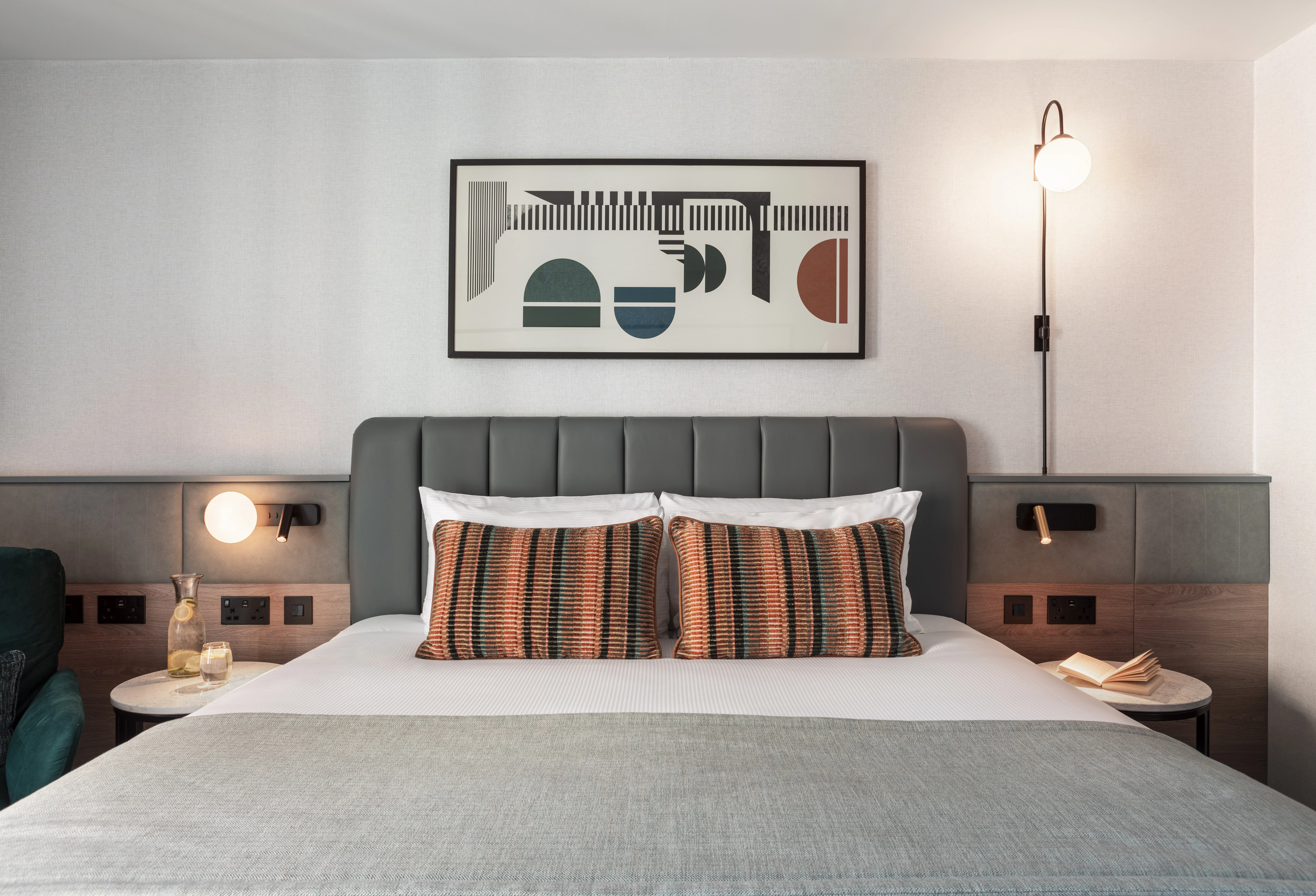 Crowne Plaza bed headboard
