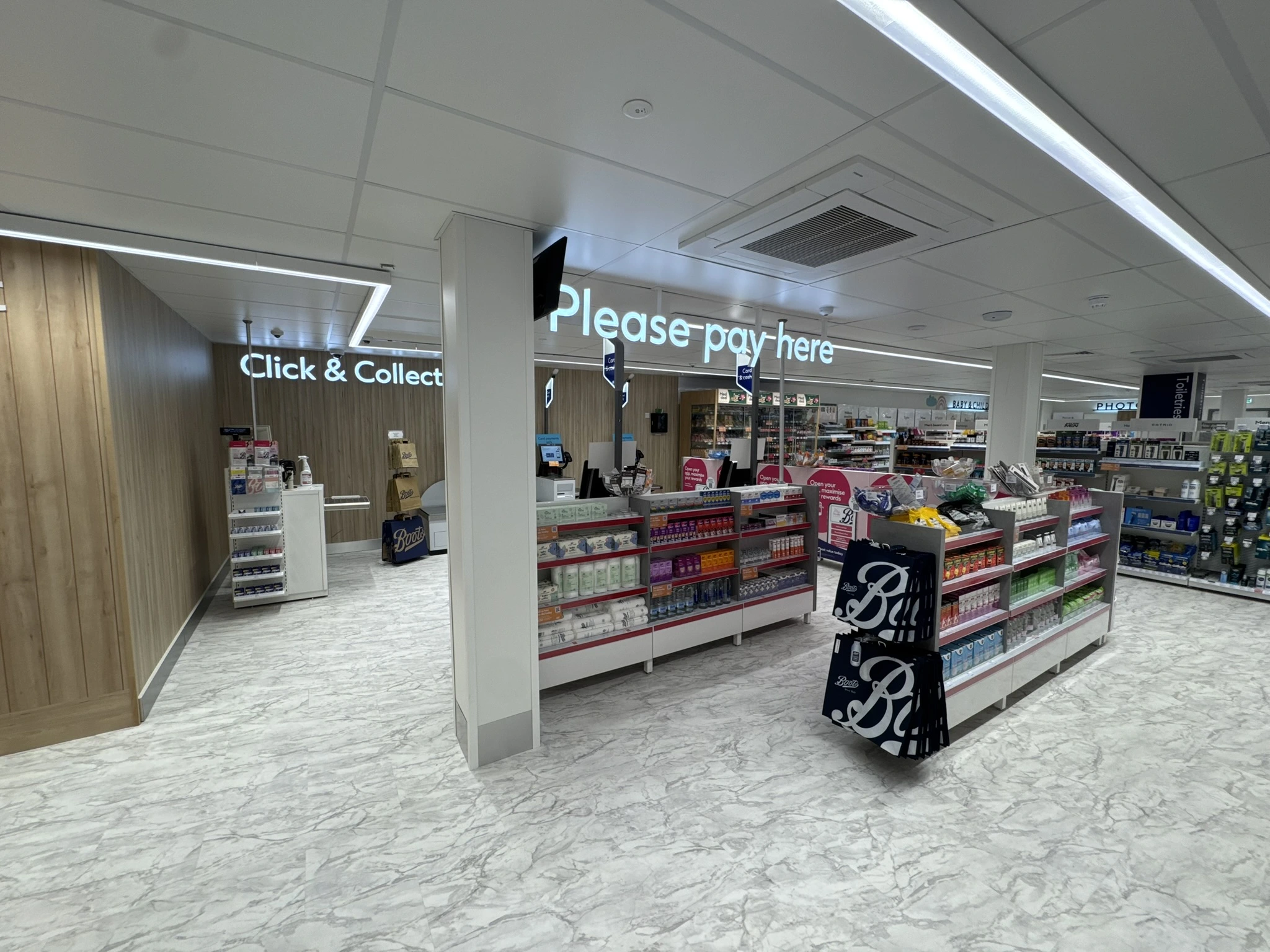 Boots Bolton Payment Area