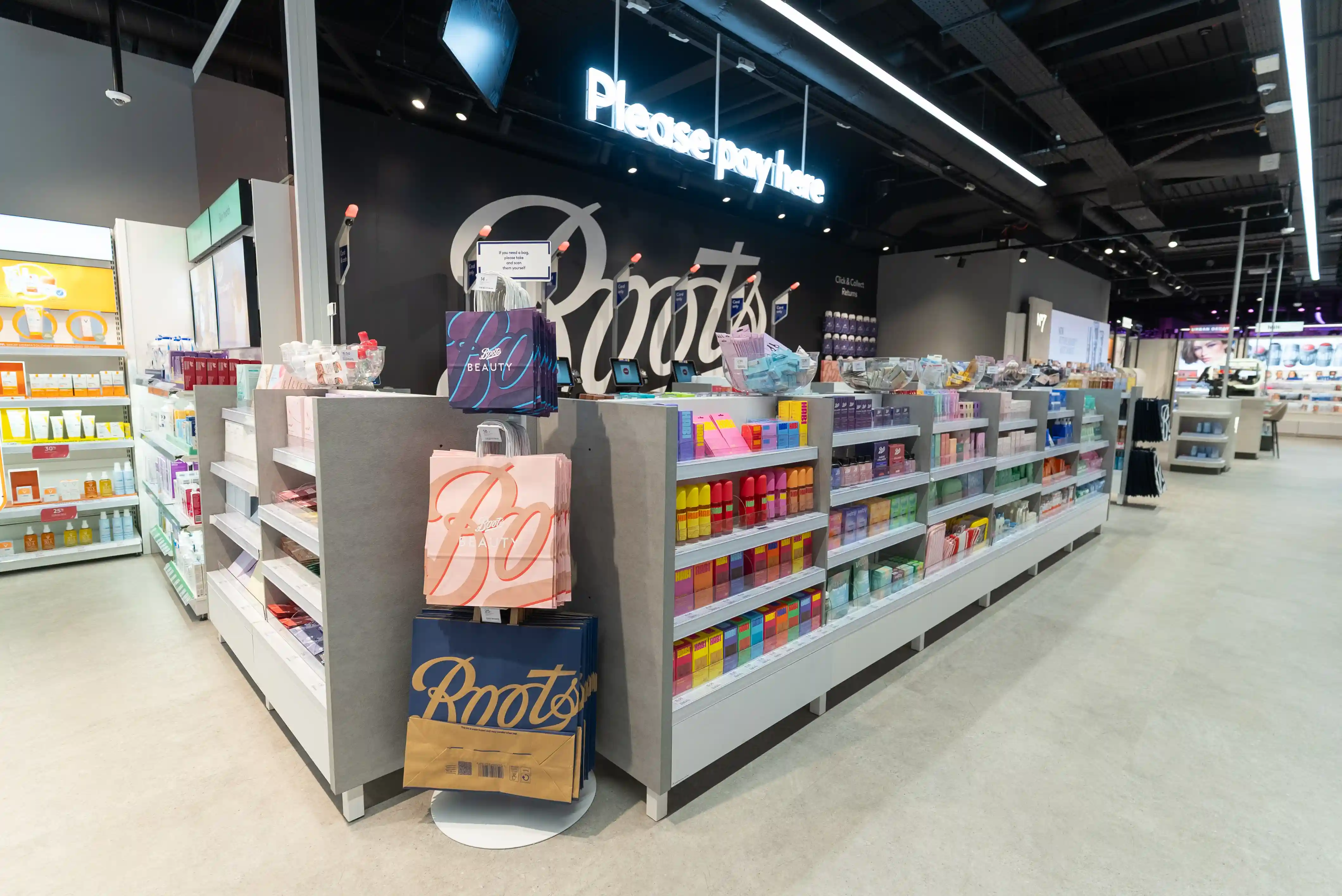 Boots Beauty checkouts