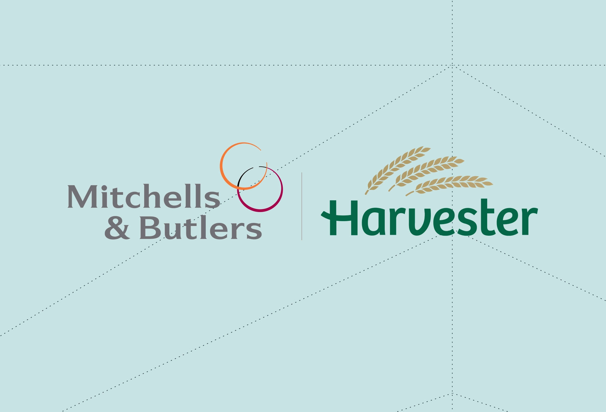 Mitchells and Butler Harvester logos