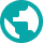 Circular teal icon with a white medical cross and an abstract arrow forming a clockwise motion.