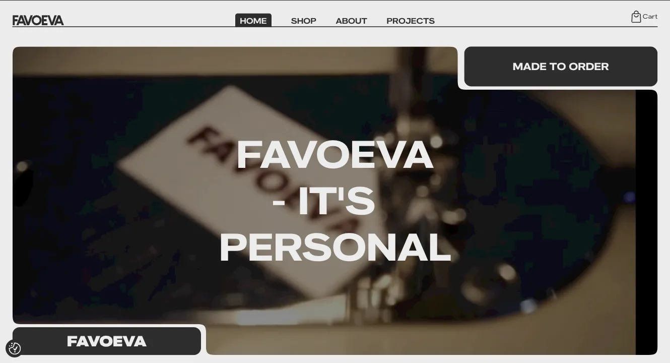 Favoeva webshop udviklet af Reframe