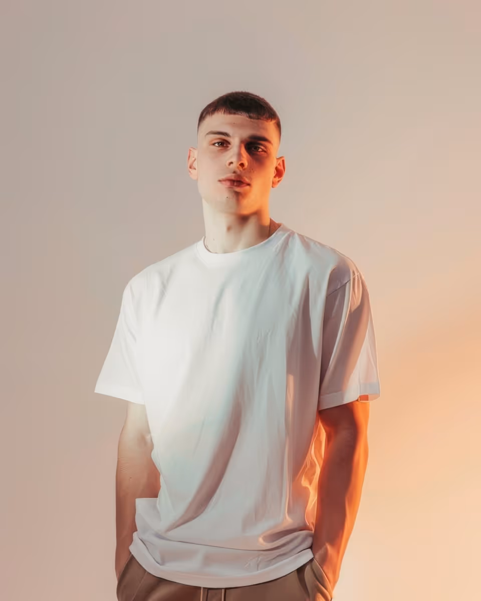 Young Man in Neutral Setting