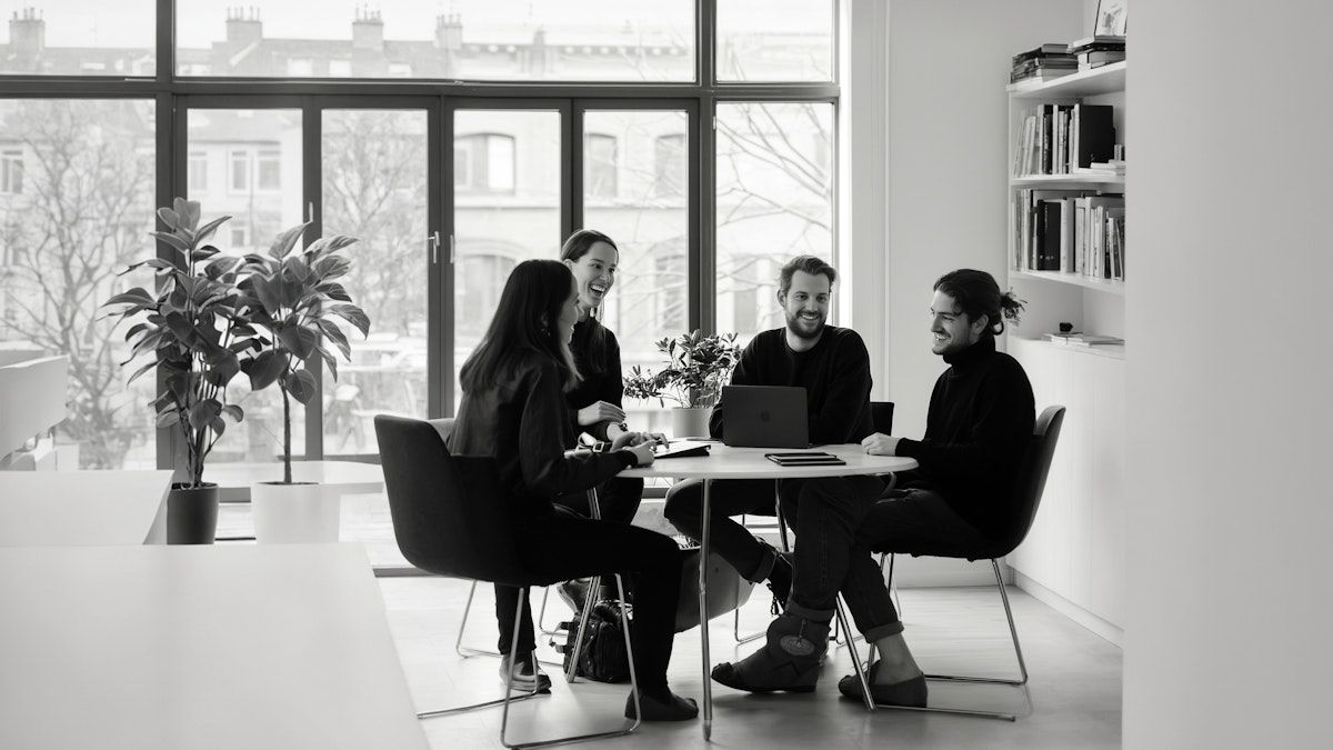 Casual Office or Café Gathering