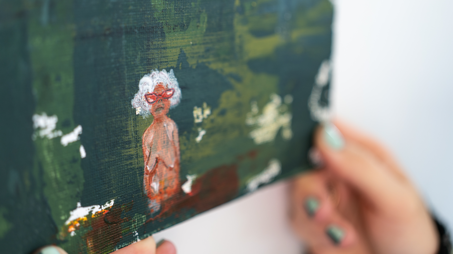 Naked Grandma in the Forest
