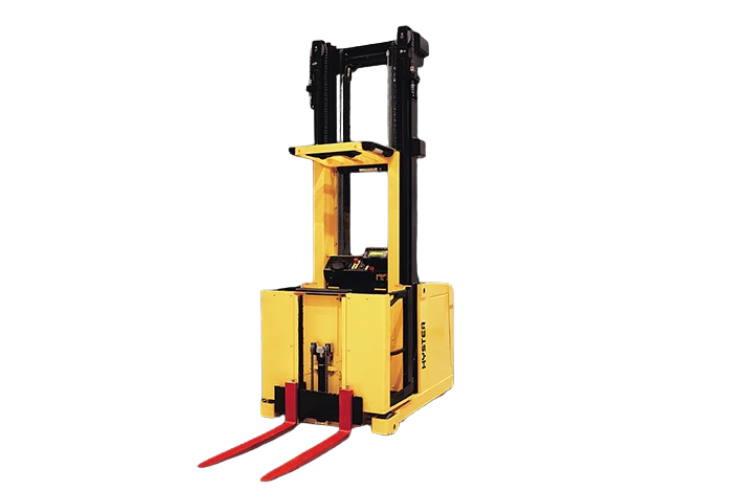 Transpallet manuali, compatti, con operatori a terra o con pedana operatore.