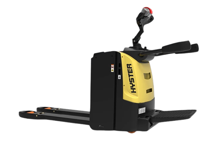 Transpallet manuali, compatti, con operatori a terra o con pedana operatore.