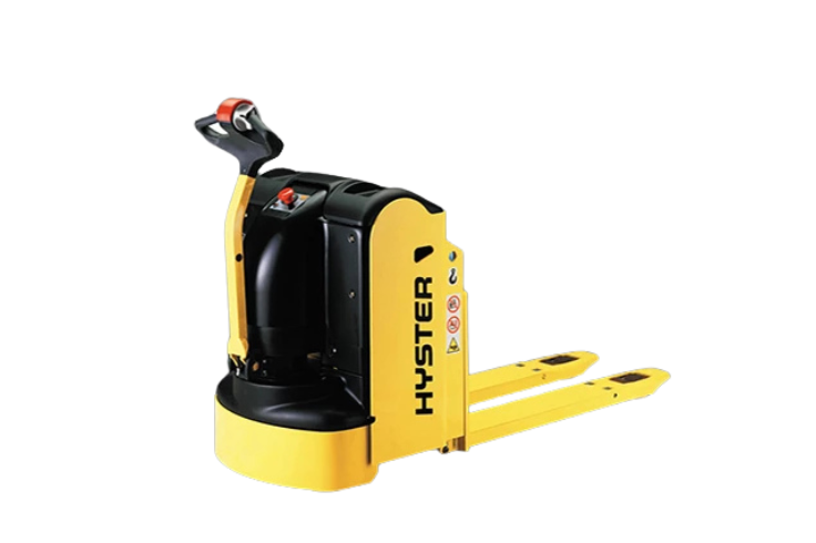 Transpallet manuali, compatti, con operatori a terra o con pedana operatore.