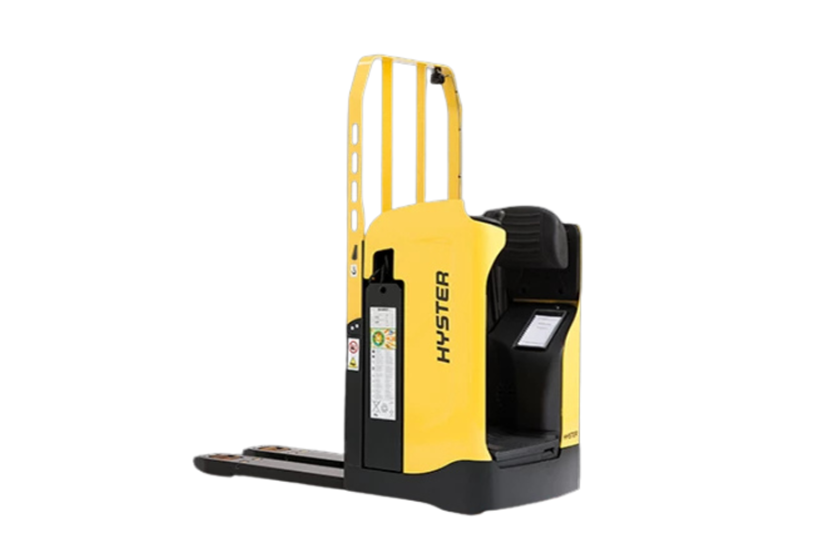 Transpallet manuali, compatti, con operatori a terra o con pedana operatore.