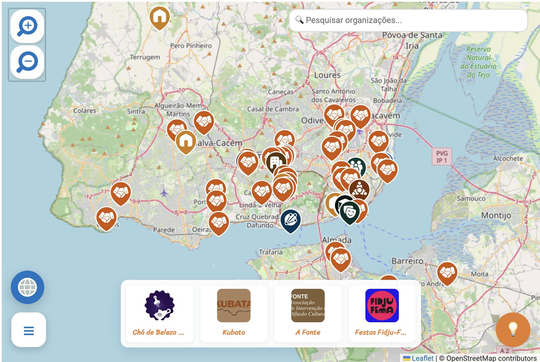 Interactive Map: African and Afro-descendant Cultural Networks in Lisbon