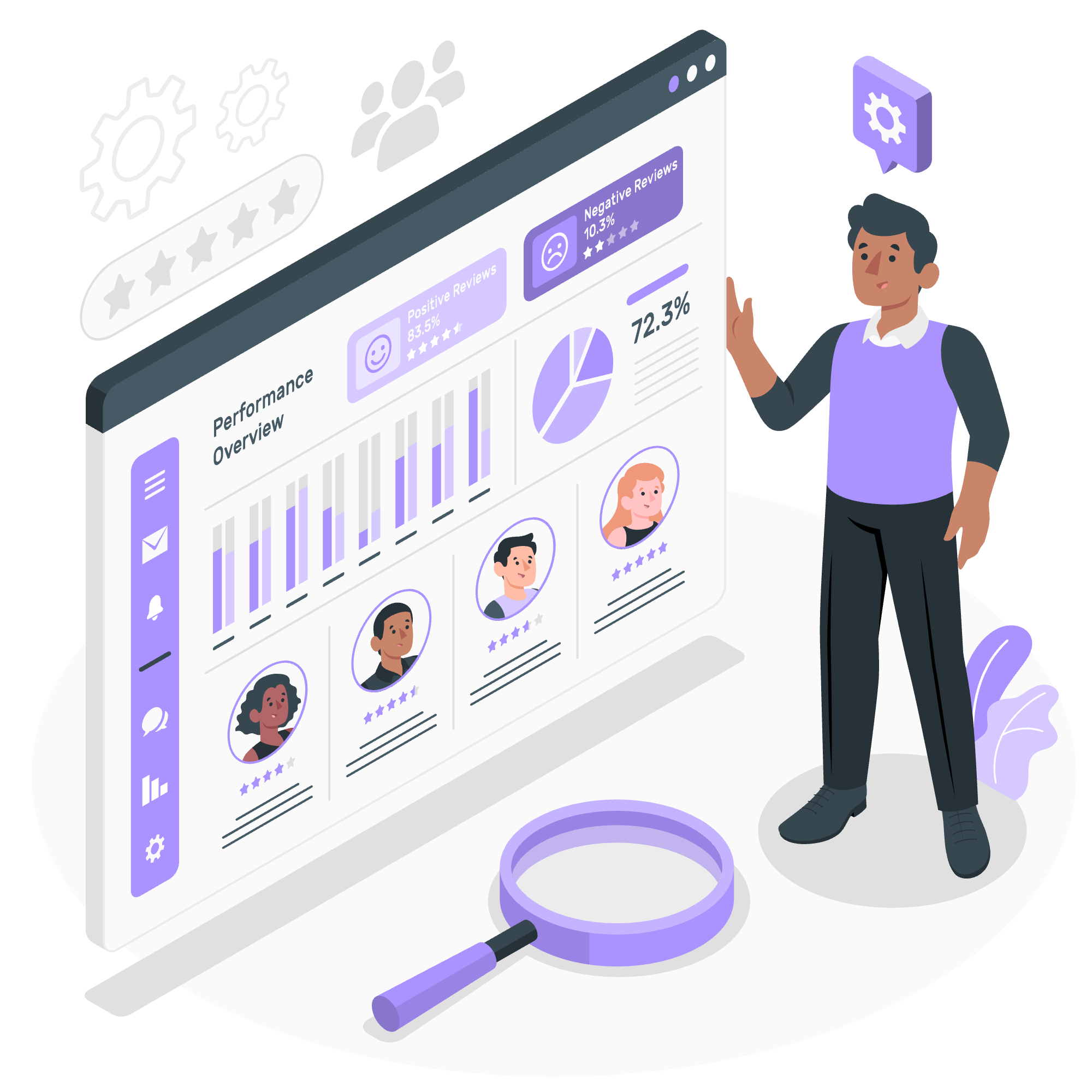 [interface] screenshot of the dashboard interface (for a erp company)