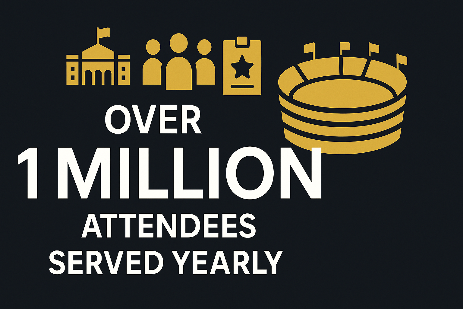 Infographic illustrating Denver event staffing attendance during weather-impacted event days.