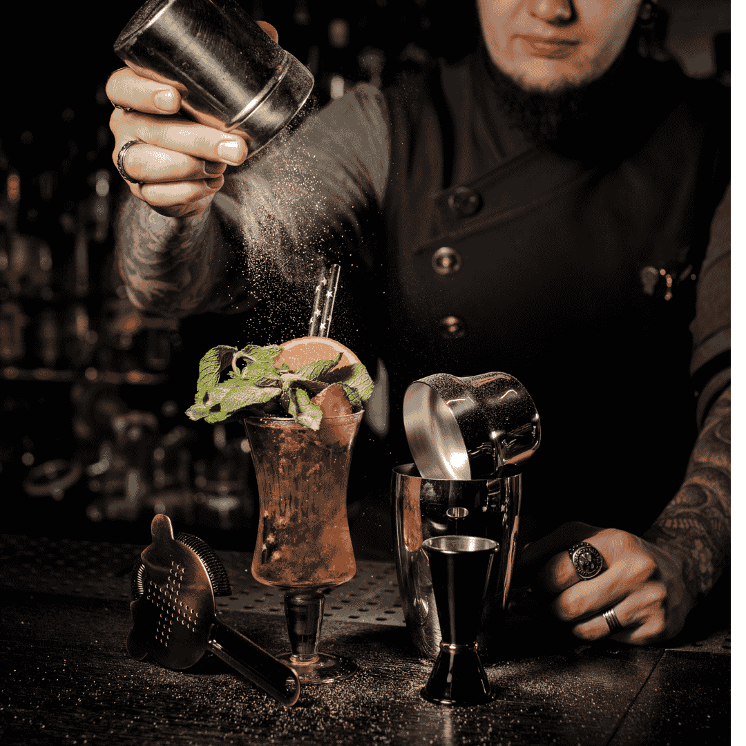 image of a music festival with vibrant colorful smoke