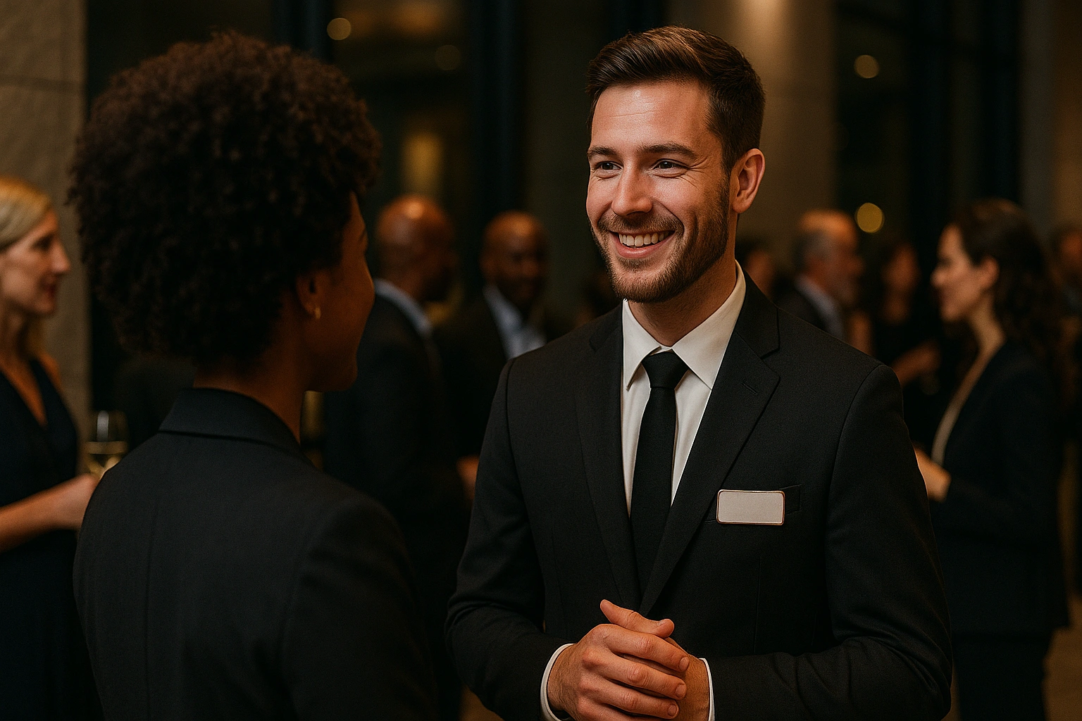 Experiential Staff greeting event guests