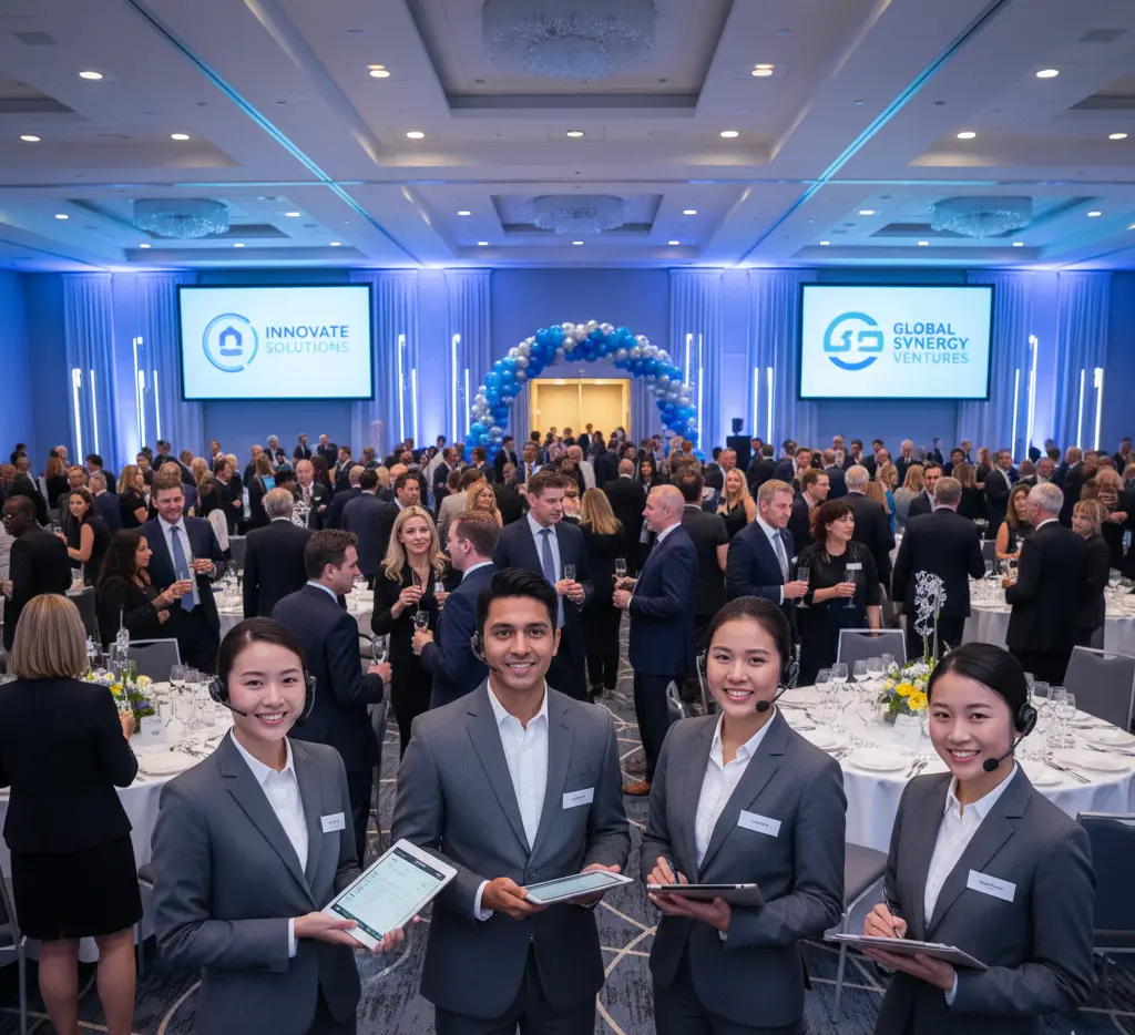 image of a music festival with vibrant colorful smoke