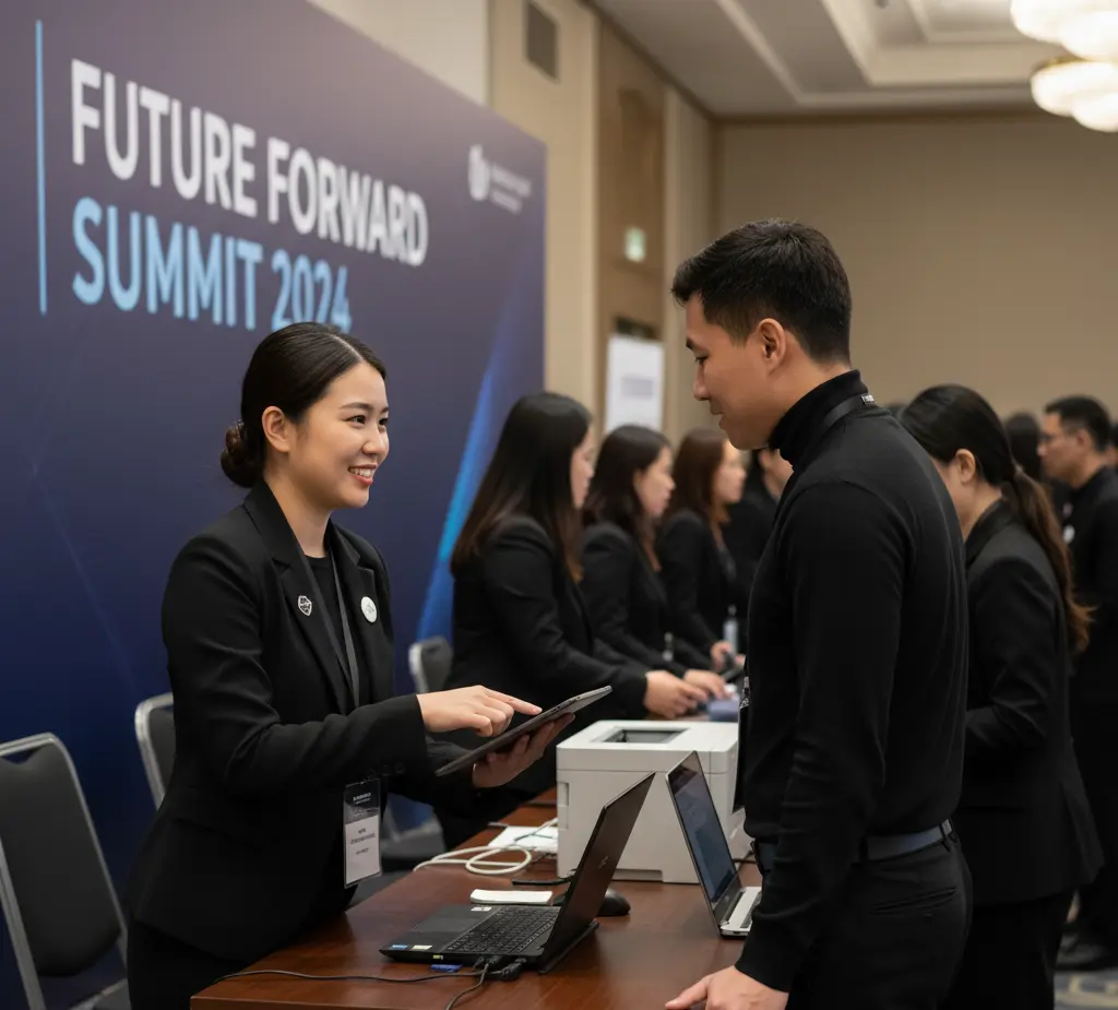 image of a music festival with vibrant colorful smoke
