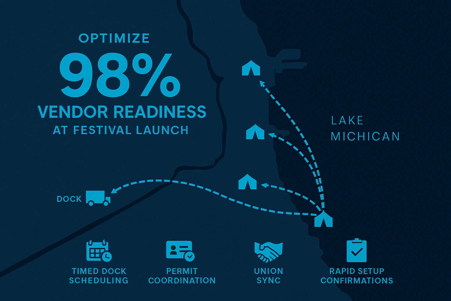 Infographic illustrating Denver event staffing attendance during weather-impacted event days.