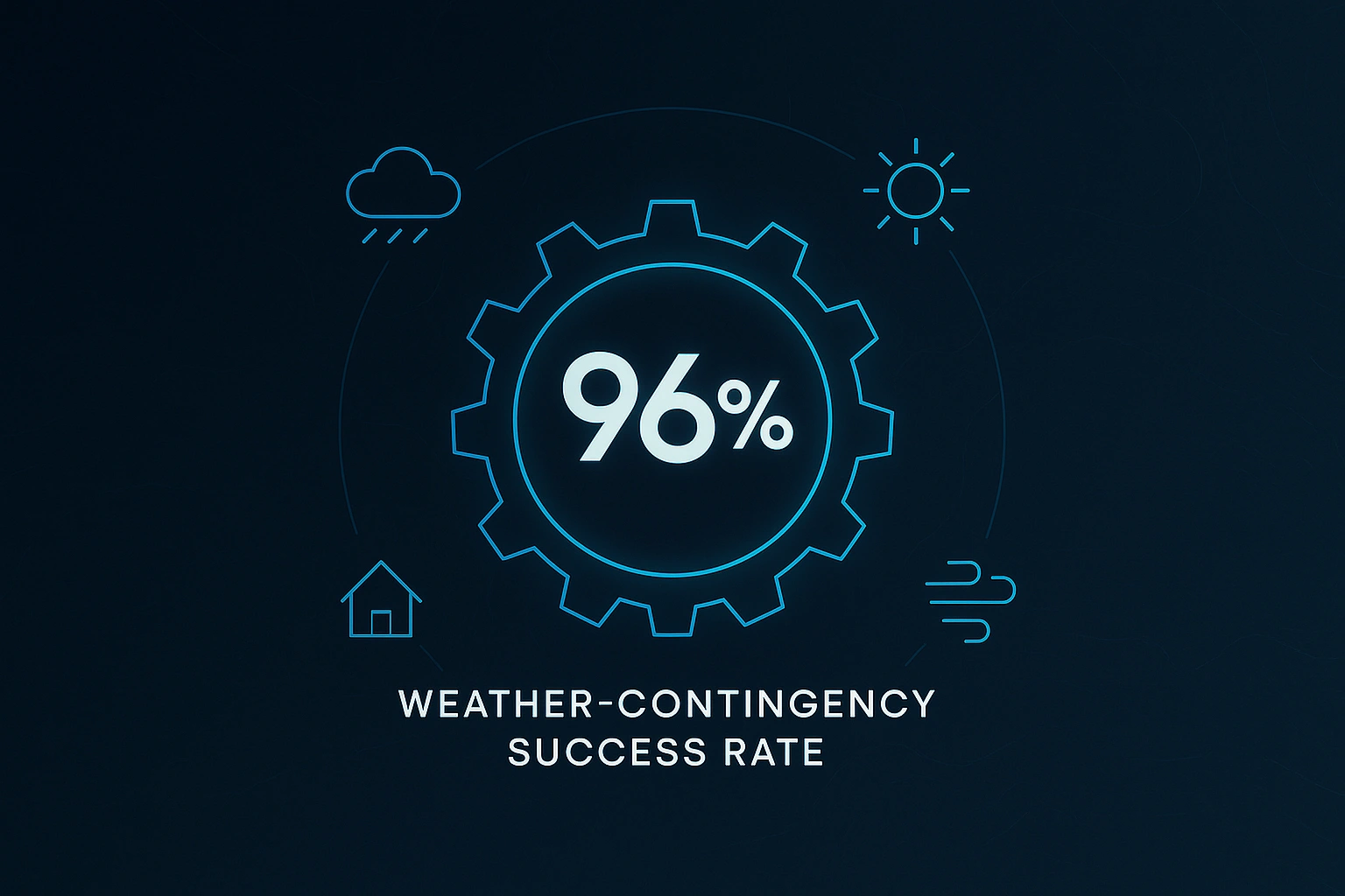 Infographic illustrating Denver event staffing attendance during weather-impacted event days.