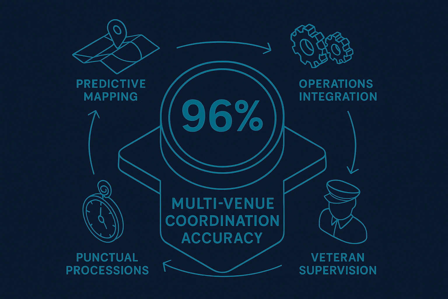 Infographic illustrating Denver event staffing attendance during weather-impacted event days.