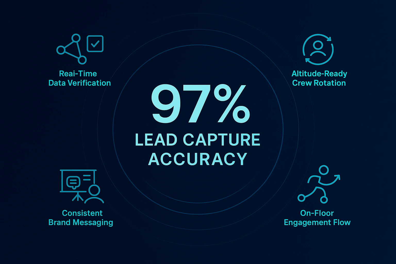 Infographic illustrating Denver event staffing attendance during weather-impacted event days.