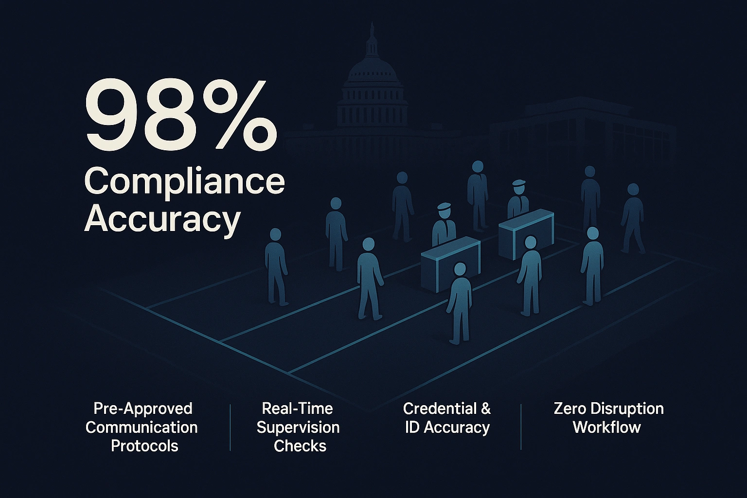 Infographic illustrating Denver event staffing attendance during weather-impacted event days.